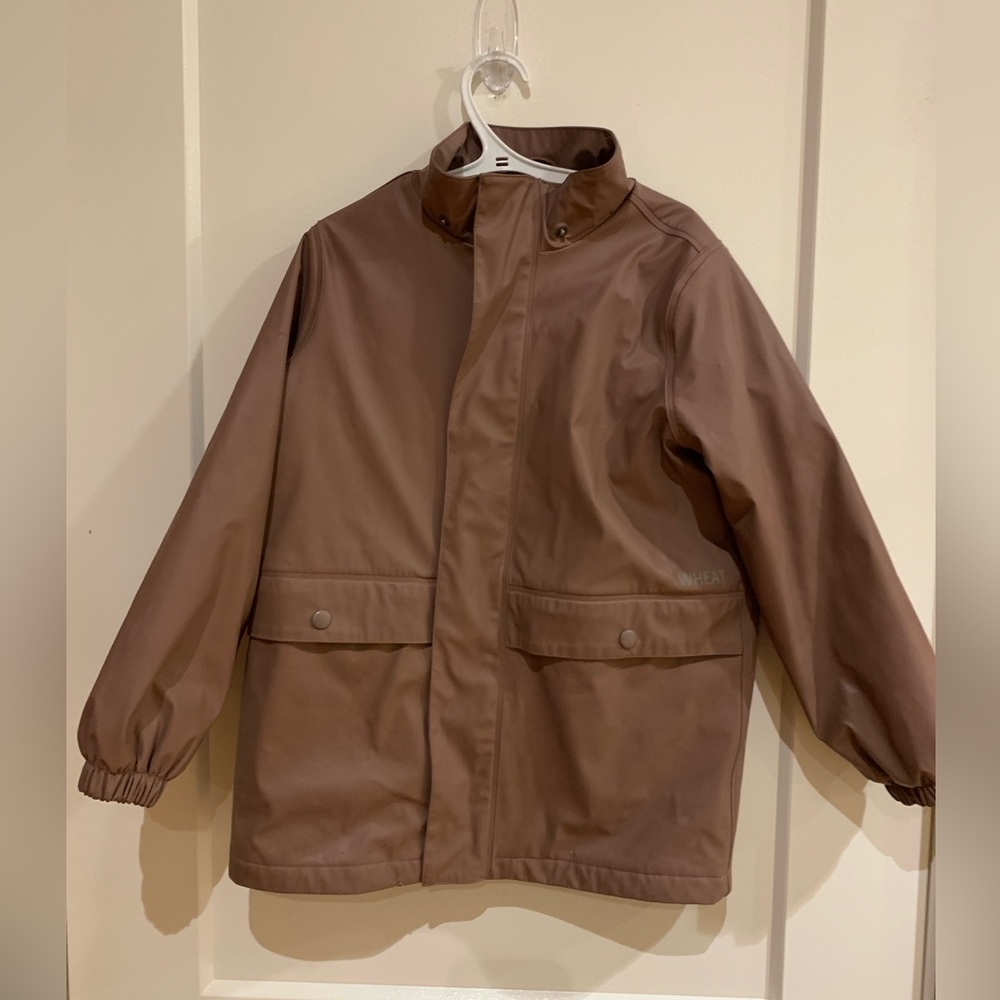 Wheat - light Purple - insulated rain jacket - size 7